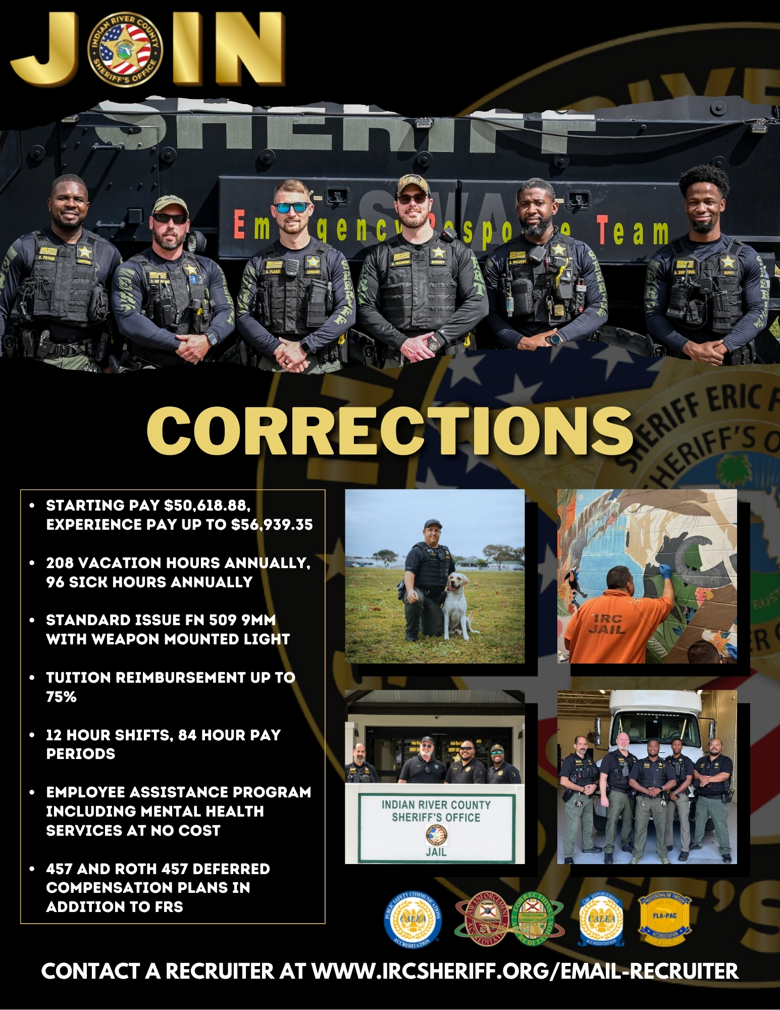 IRCSO Corrections Recruiting Flyer